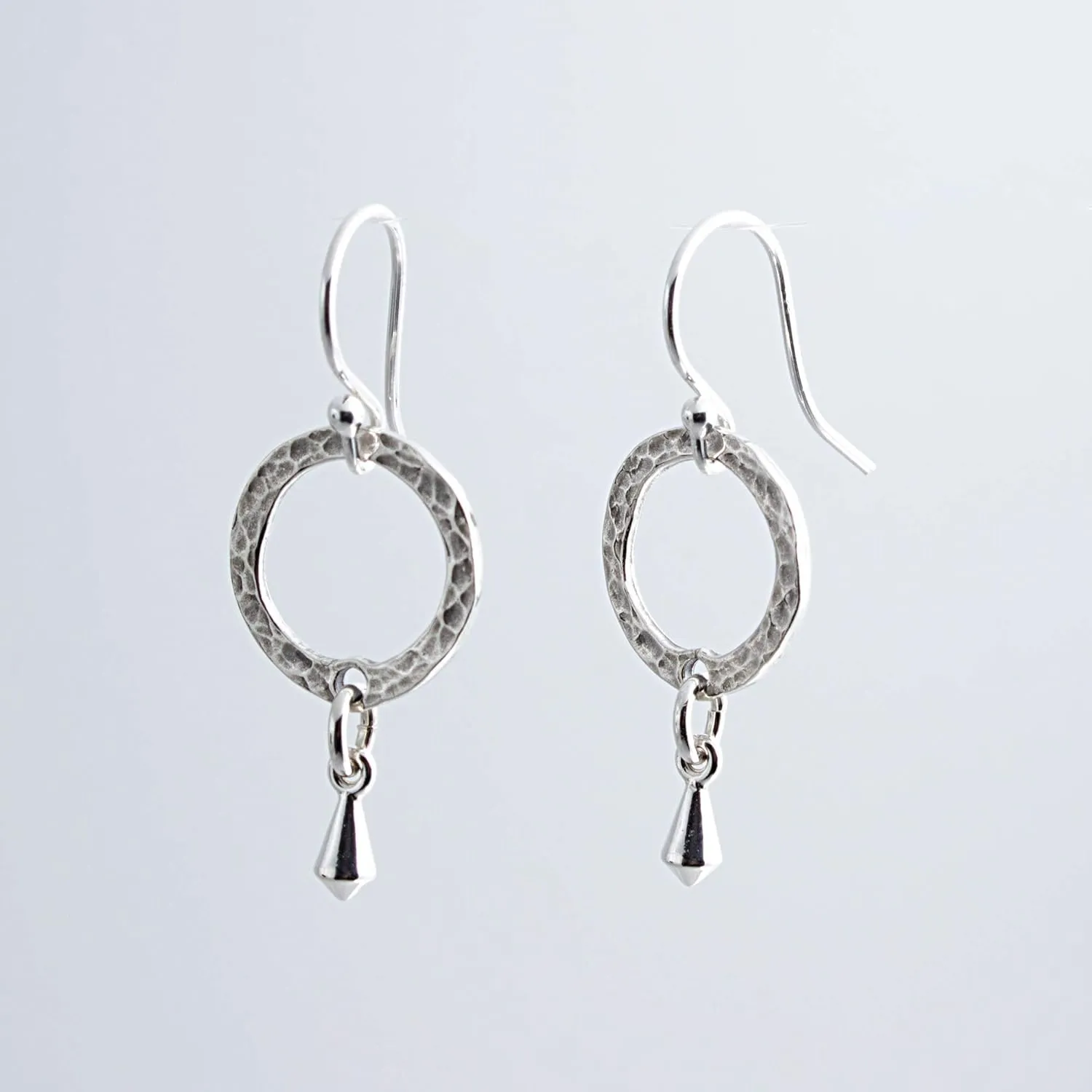 Silver Gold Drop Dangle Earrings Trendy for Women Threader Dangly Hypoallergenic Bohemian Component Drops Ring Round Shape (11mm Ring/Kite Shaped Drop)