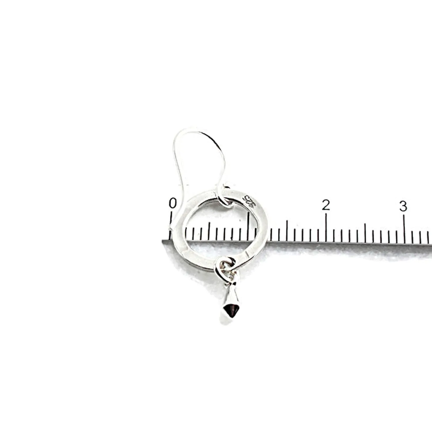 Silver Gold Drop Dangle Earrings Trendy for Women Threader Dangly Hypoallergenic Bohemian Component Drops Ring Round Shape (11mm Ring/Kite Shaped Drop)