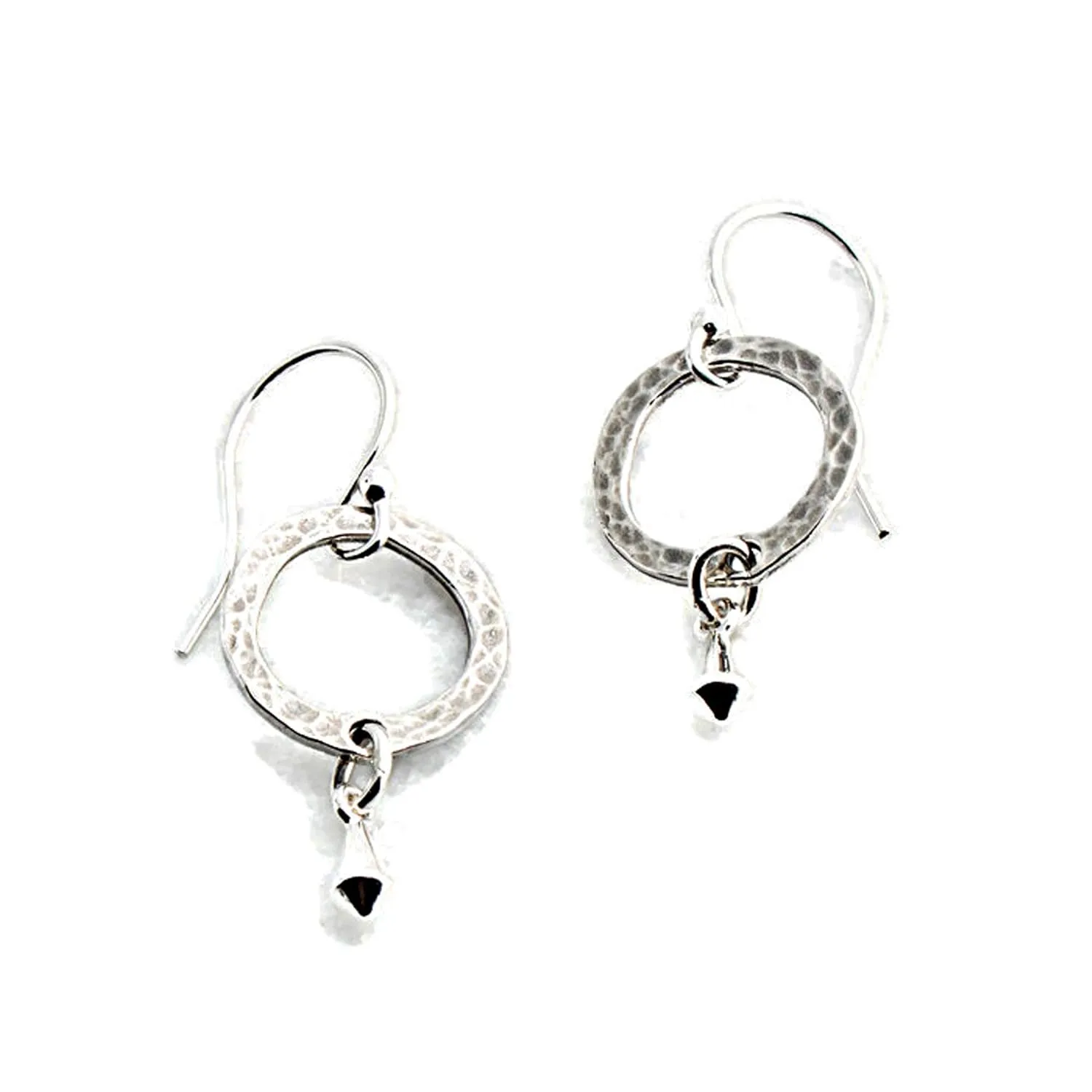 Silver Gold Drop Dangle Earrings Trendy for Women Threader Dangly Hypoallergenic Bohemian Component Drops Ring Round Shape (11mm Ring/Kite Shaped Drop)