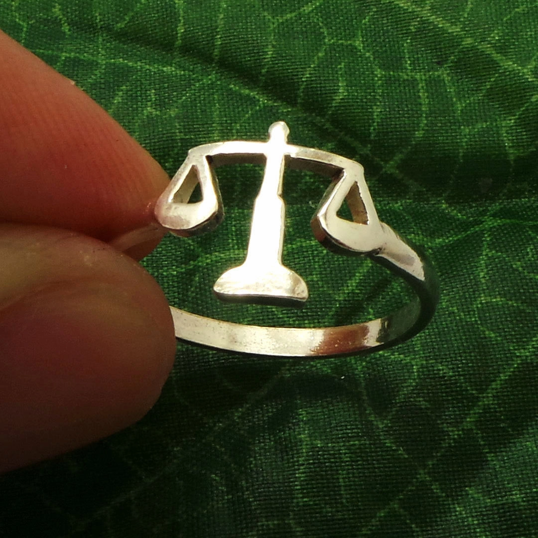 Silver Lawyer Graduation Ring Exquisite Object