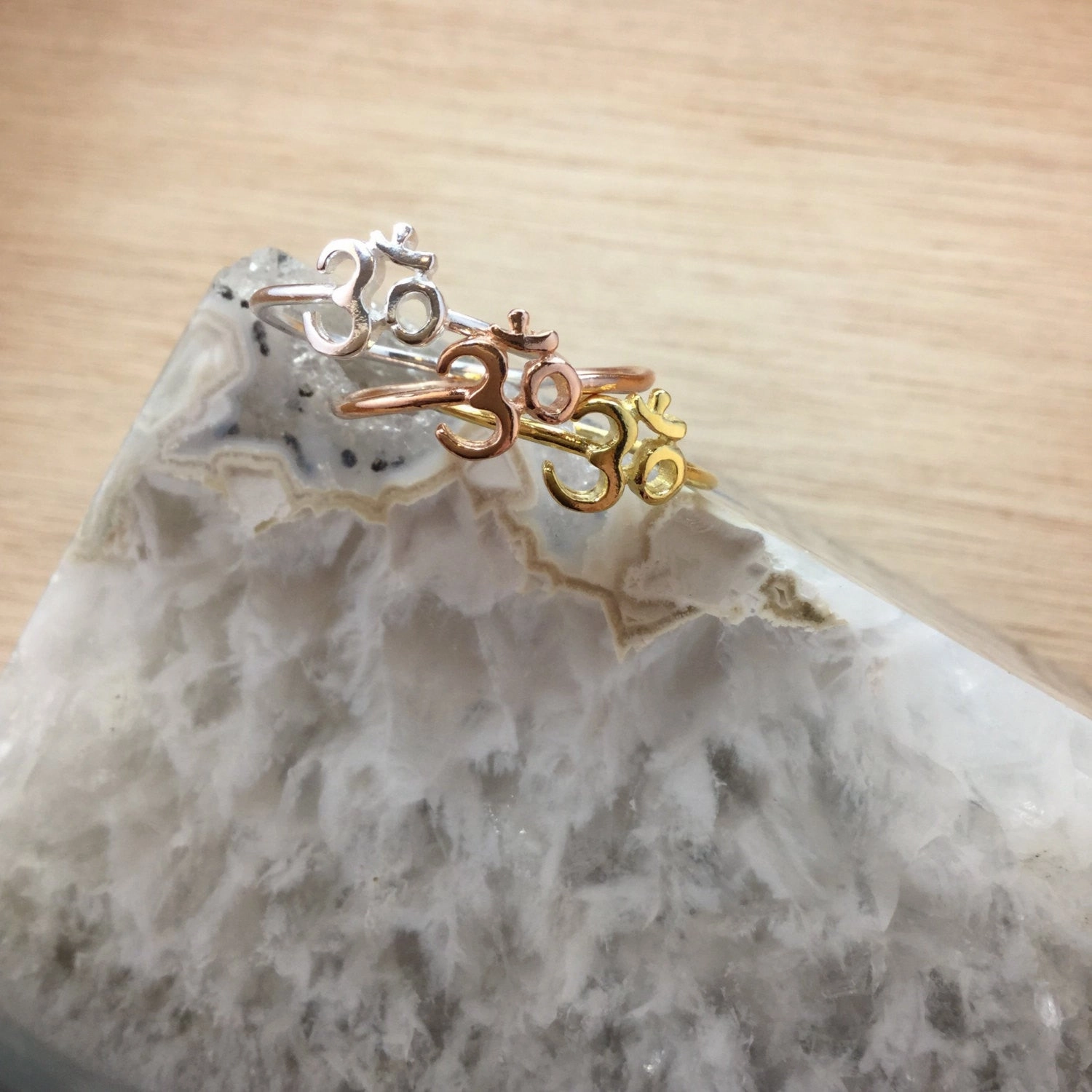 Luxury Geometry Om Ring