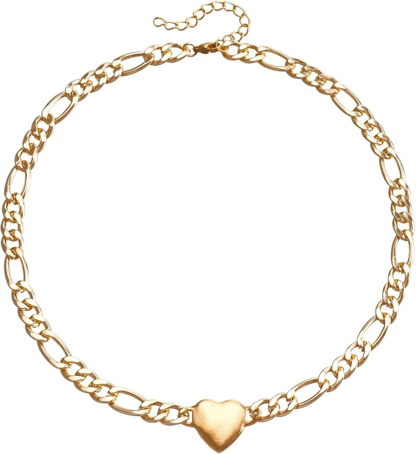 Single Pearl Choker Necklace Love Necklace Women's Short Clavicle Chain Necklace Christmas Necklaces (Gold, One Size), P1aHzcj4s