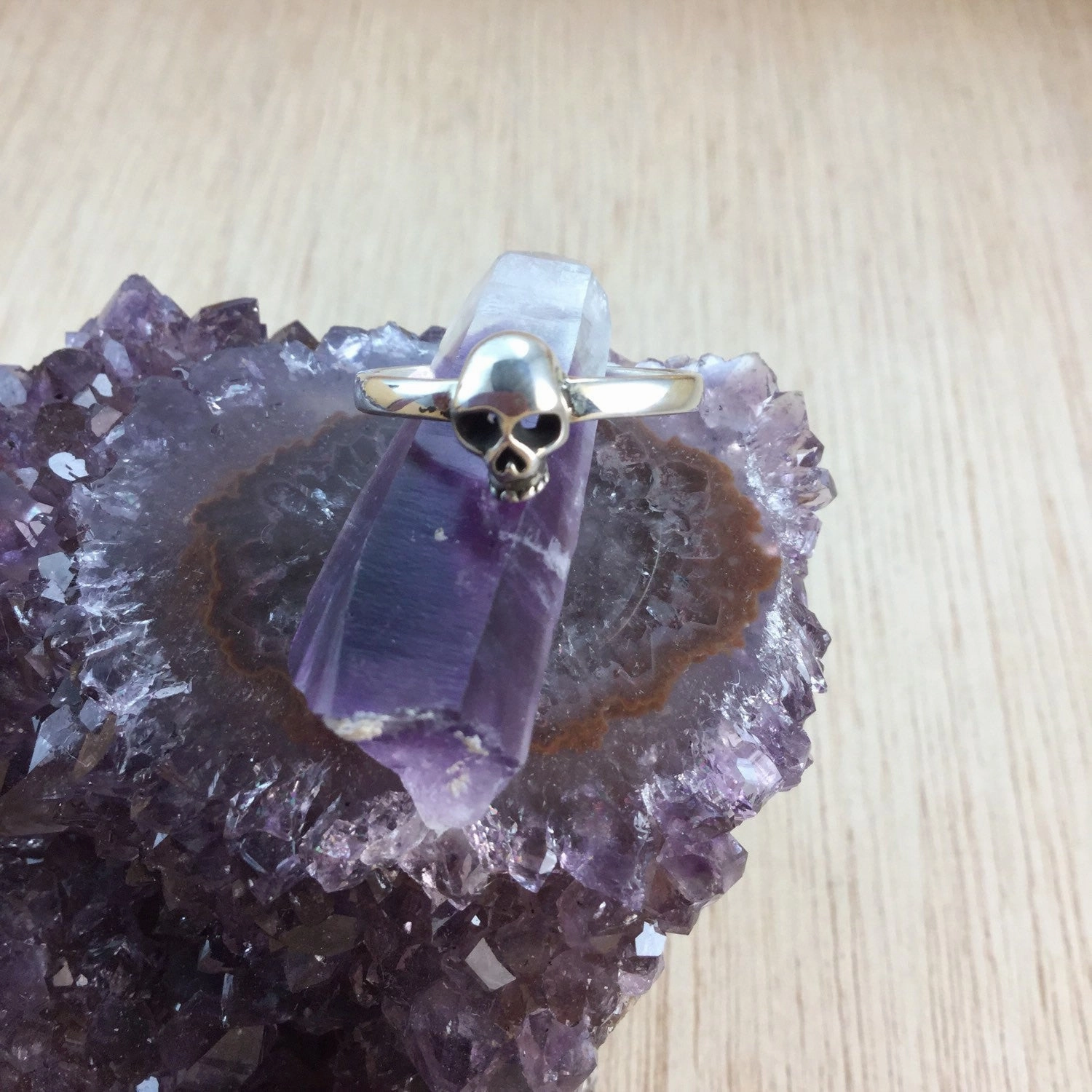 Skull Ring Triangular Pattern