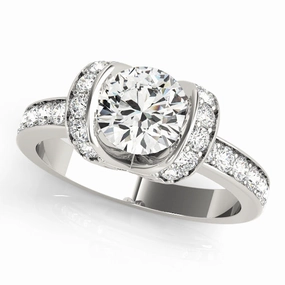 1 CT Round Diamond Engagement Ring Creative Insignia