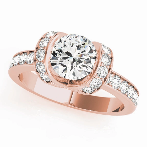 HighEnd Style Daytime Fashion 1 CT Round Diamond Engagement Ring