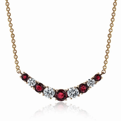 Comfort Wear ZP953-R Color Pendant in 14k Gold with Diamonds