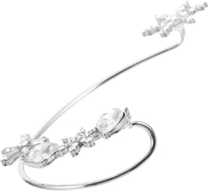 Snowflake Earrings for Women Fashion Ear Cuffs Zircon Snowflake Ear Hook Clip Earrings