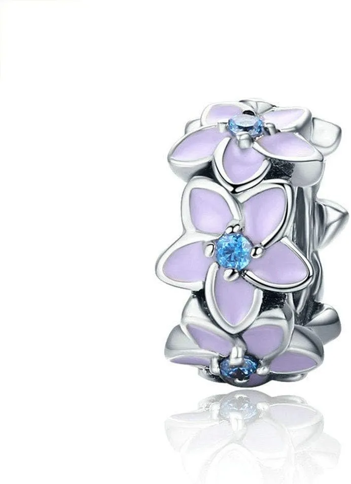 Spacer Charm 925 Sterling Silver Clip Stopper Charm Butterfly Star Daisy Letter Birthstone Mom for Pandora Charm Bracelet