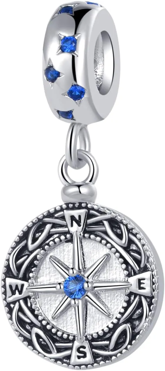 Sparkling I Love You Lucky Star Dangle Charm Compatible Pandora Charm Bracelet Bead Charm for Women Pendant Jewelry