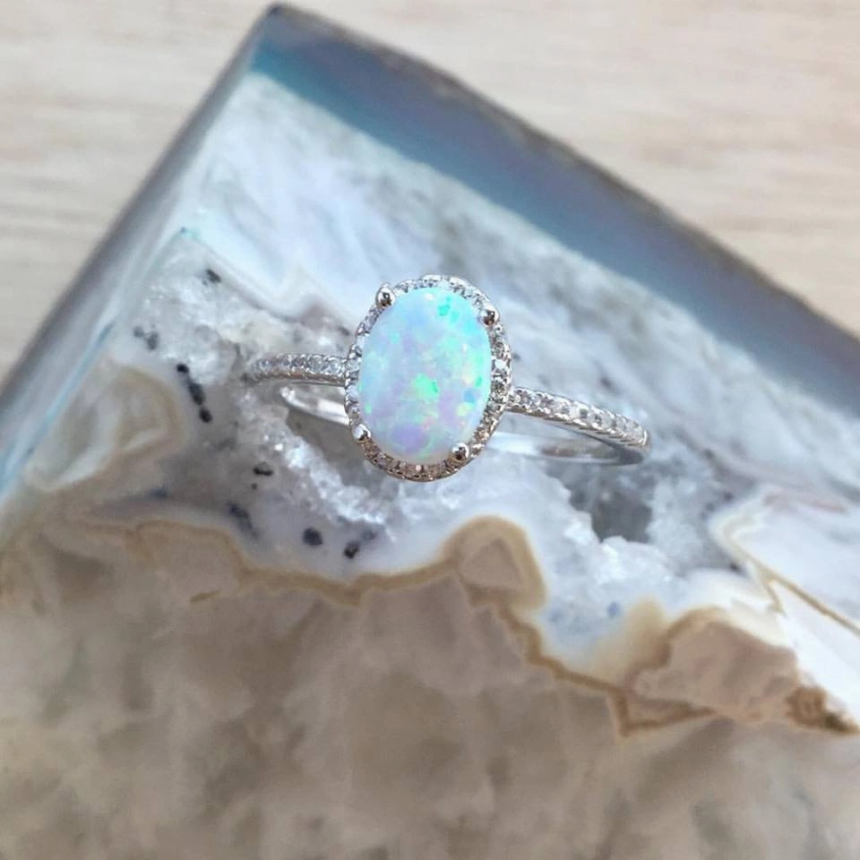 Custom Bauble Opal Ring