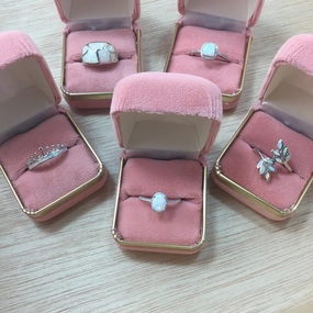 Opal Ring Geometric Art Comfy Style