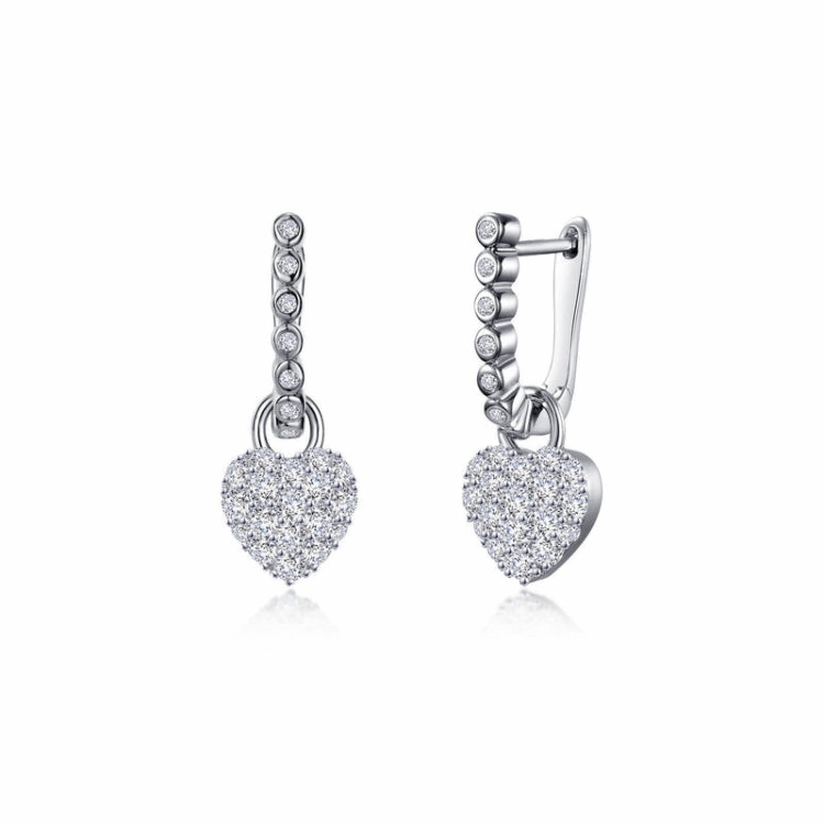 Heart Earrings Engagement Style