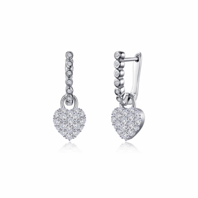 Heart Earrings Engagement Style