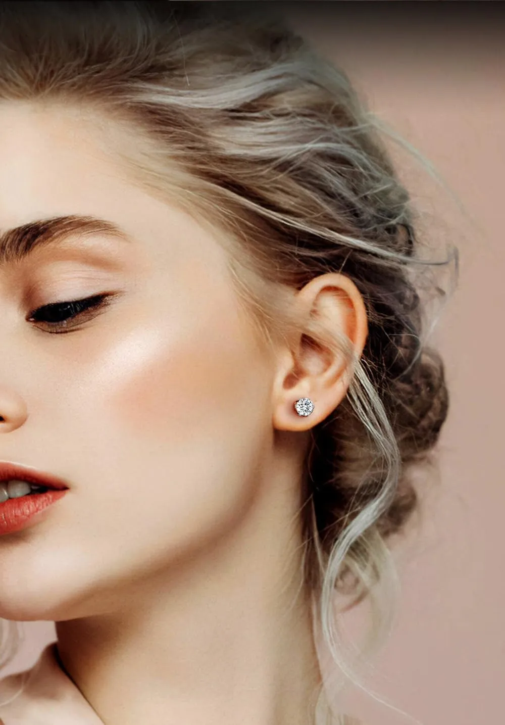 Spiritlele 12 Pairs Colors Cubic Zirconia Magnetic Earrings Set Clip on Non Piercing Earrings Unisex