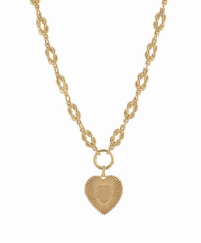 Youth Present For Healing Double Heart Chain Necklace