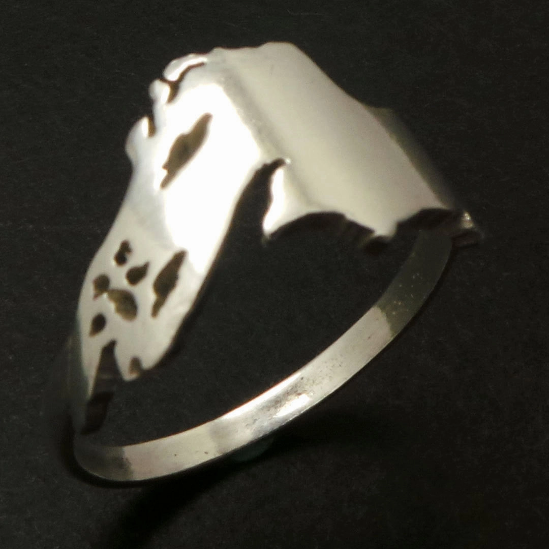 Stering Silver Lake Superior Ring Custom Emblem Luxury Craft