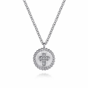 Sterling Silver Bujukan Diamond Cross Pendant Necklace Travel Mood Dynamic Highlight