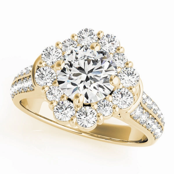 Premium Round Diamond Halo Engagement Ring Iconic Style Personal Item