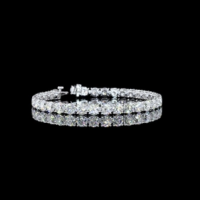 Comfortable Jewelry 14K WHITE GOLDTennis Necklace