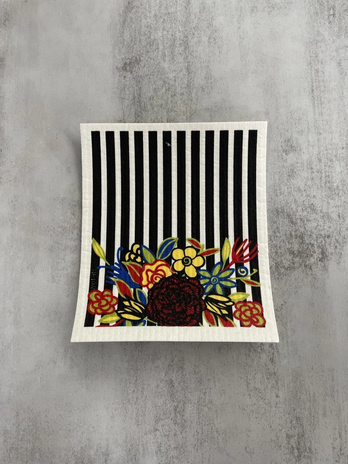 Swedish Cloth Striped Floral