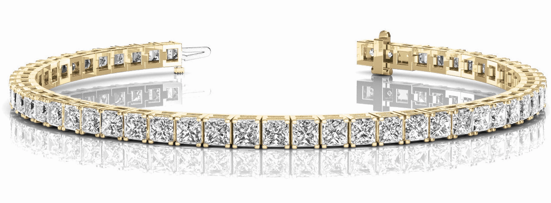 Multi-Diamond Square Link Fashion Bracelet Adventurer??s Essential Now Seen