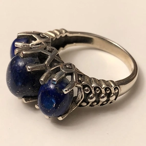 Designer Decoration Lapis Lazuli Ring