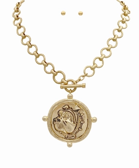 Formal Adornment Unique Accessory The Bulldog Pendant Necklace