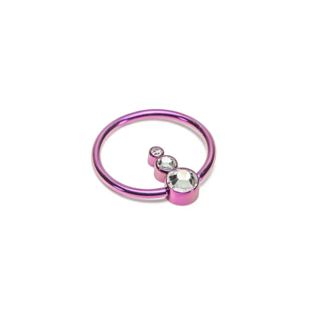 Tilum Jewel Tear Drop Cluster Captive Bead - Price Per 1