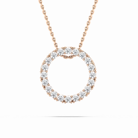 Great Present Secured Piece 5/8 ctw Round Lab Grown Diamond Radiant Wreath Pendant  - 18 Inches