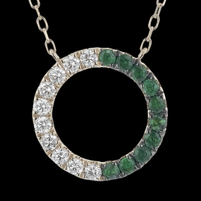 Fashion Event ZP1341-Y Color Pendant in 14k Gold with Diamonds