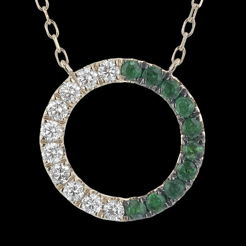 Fashion Event ZP1341-Y Color Pendant in 14k Gold with Diamonds