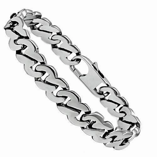 Giftable Items TK345 High polished (no plating) Stainless Steel Bracelet with No Stone in No Stone