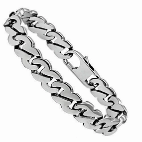 Giftable Items TK345 High polished (no plating) Stainless Steel Bracelet with No Stone in No Stone