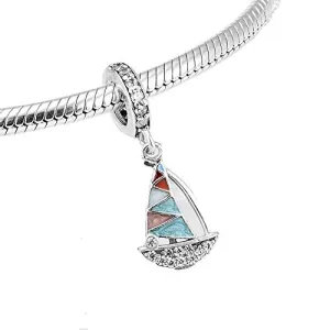 Train Charm 925 Sterling Silver Airplane Charm Travel Charm Bike Charm for Pandora Charm Bracelet