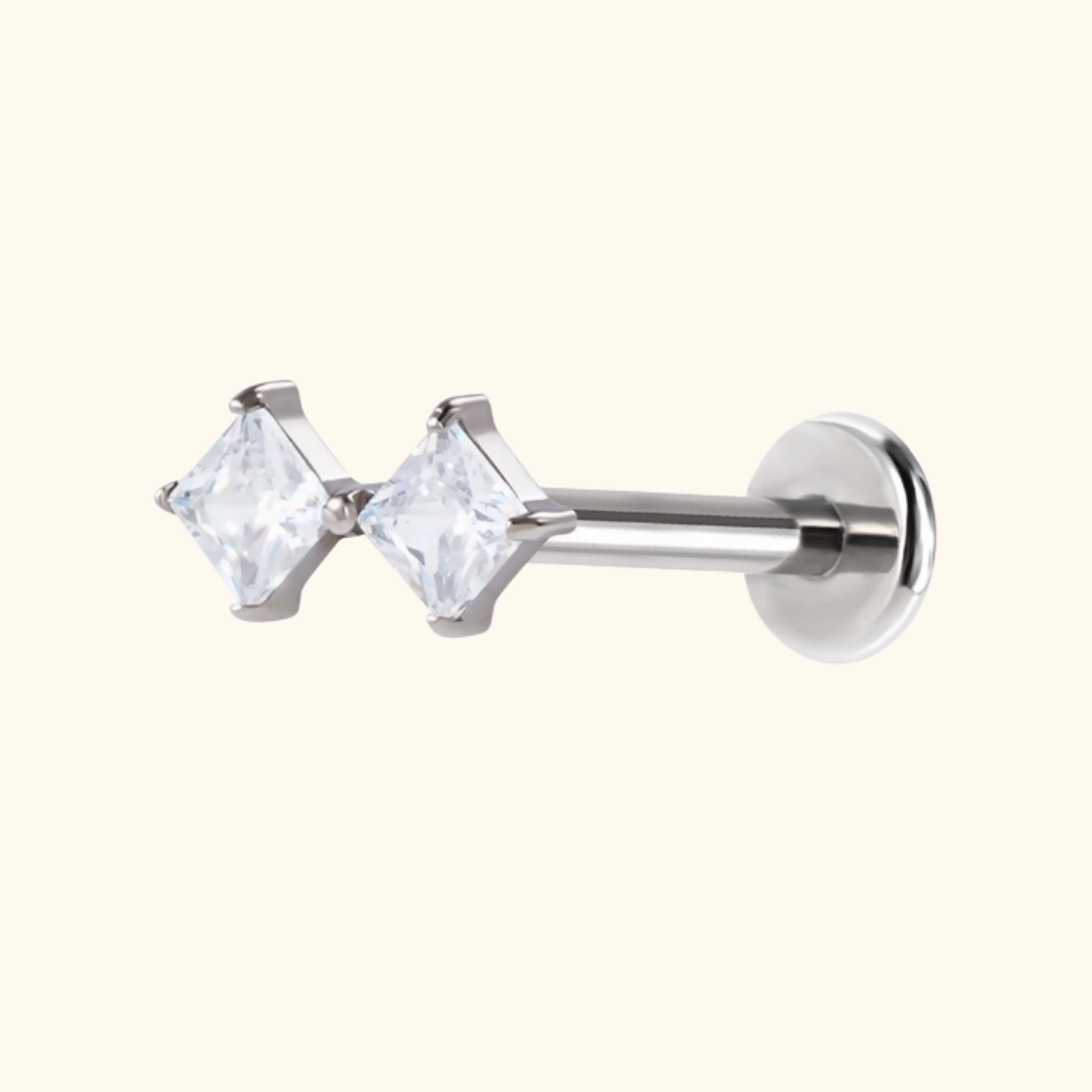 Twin Cut Flatback Stud Delicate Selection
