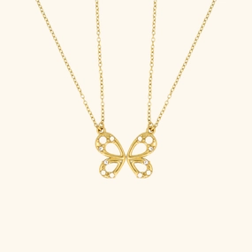 Buttercup Butterfly Necklace Set Son Gift