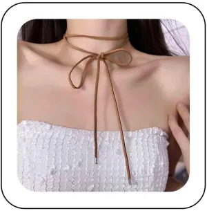 Velvet Choker Necklace Long Suede Choker Wrap Necklace Black Leather Wrap Necklace Long Suede up Velvet Necklace Leather Velvet Collar Necklace Adjustable Layered Velvet Necklace