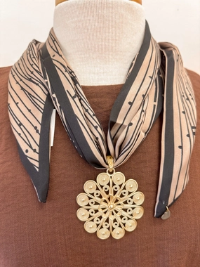 Lorelai Scarf Charm Necklace Custom Piece