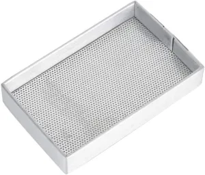 Watch Parts Tray, Watch Drying Tray Dryer Plate Drying Tray Watch Parts Storage Tray Aluminum Frame Steel Mesh Cleaning Tool Dryer Plate, Watch Parts Storage Box