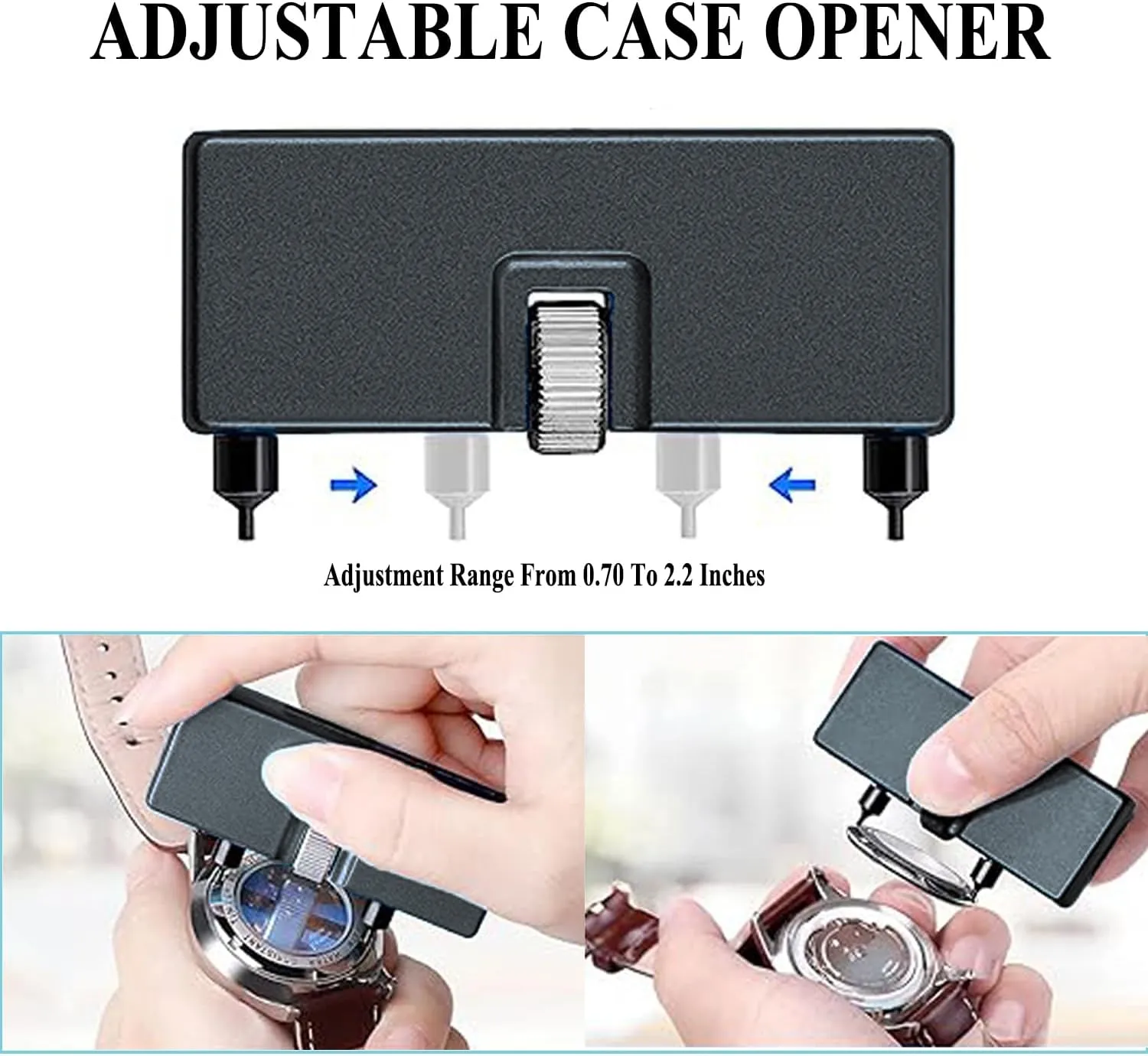 Watch Repair Kit - Battery Replacement Tool with Watch Opener, Anti-Static Tweezers, Screwdrivers, Prying Knife, Spring Bar Tool and Cleaning Cloth