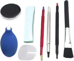 Watch Screwdriver Set - Watch Link Removal Kit, Smartwatch Repair Tools & Kits | Professional 8 Pieces Clock Band Tool | Household Cleaning Polishes for Home Users Beginners Professionals Men Women