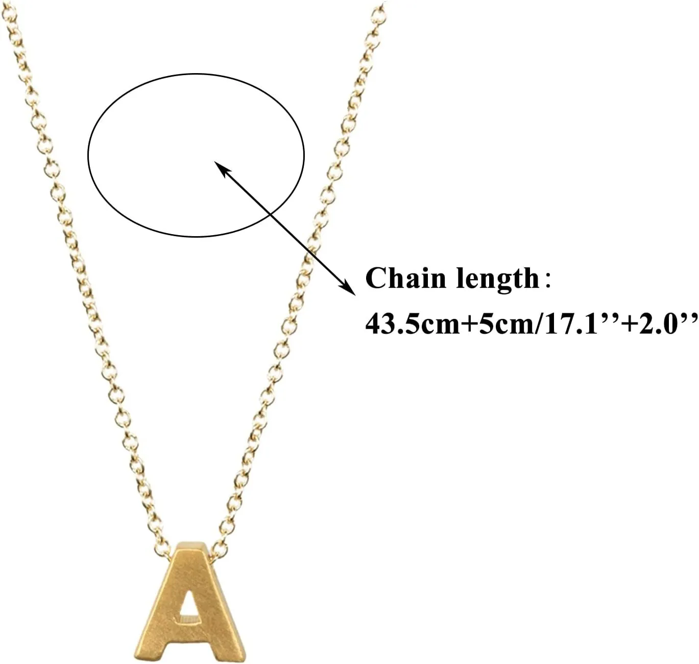 Women Initial Necklace Stylish Minimalist Design Pendant Necklaces Anniversary Necklaces Clavicle Chain Cute (Q, One Size)