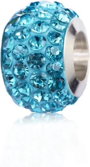 Women Murano Glass Charm for Bracelets Blue White Purple Spacer Charm Gift jewelry for Birthday Mother's Day