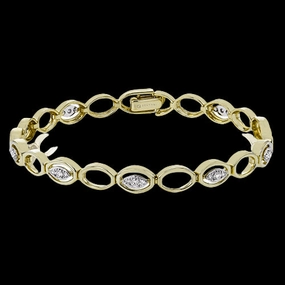 Pastel Shades Rich Accent ZB845 Bracelet in 14k Gold with Diamonds