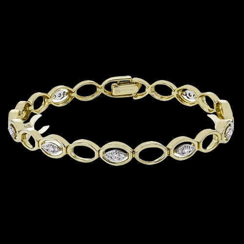 Pastel Shades Rich Accent ZB845 Bracelet in 14k Gold with Diamonds