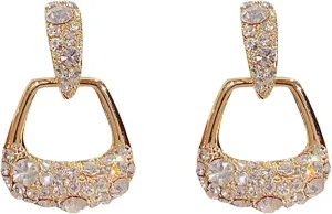 Zircon Dangle Earrings for Women Simulated Diamond Minimalist Piercing Earrings Elegant Earrings
