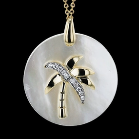 Birthday Pick Youth Style ZP1214 Pendant in 14k Gold with Diamonds