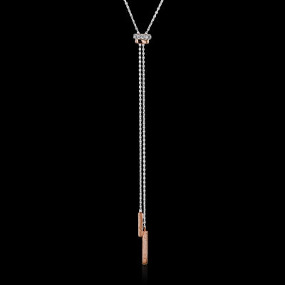 ZP984 Necklace in 14k Gold with Diamonds Home Party Wonderful Jewelry