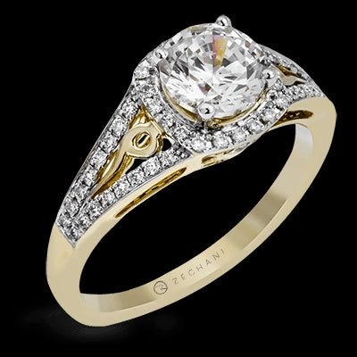 ZR1137 Engagement Ring in 14k Gold with Diamonds Bold Memento Branded Product