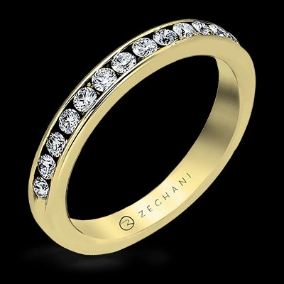 ZR13 Anniversary Ring in 14k Gold with Diamonds Strong Craft Creative Decoration